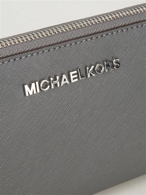 michael kors gray large wallet|overstock michael kors wallet.